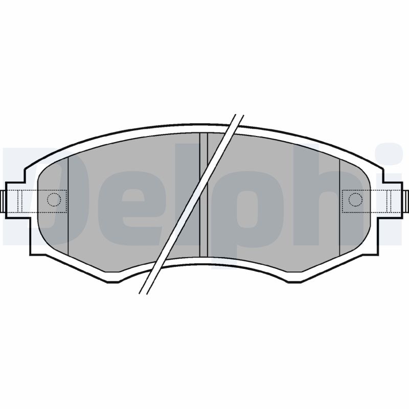 Brake Pad Set, disc brake - LP606 DELPHI