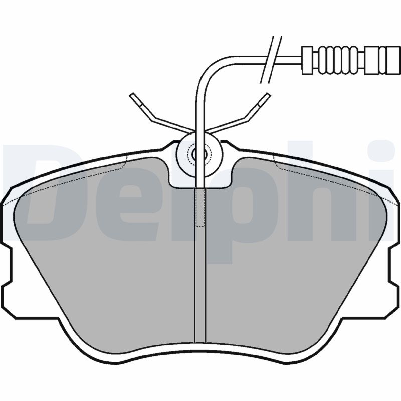 Brake Pad Set, disc brake - LP608 DELPHI