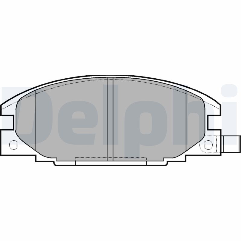 Brake Pad Set, disc brake - LP629 DELPHI