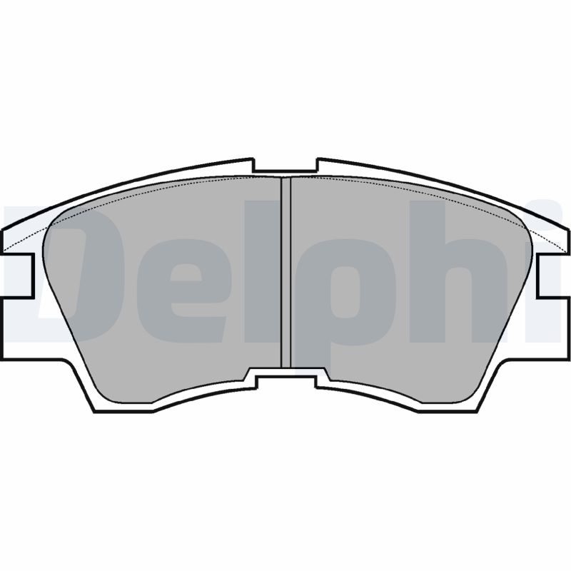 Brake Pad Set, disc brake - LP633 DELPHI