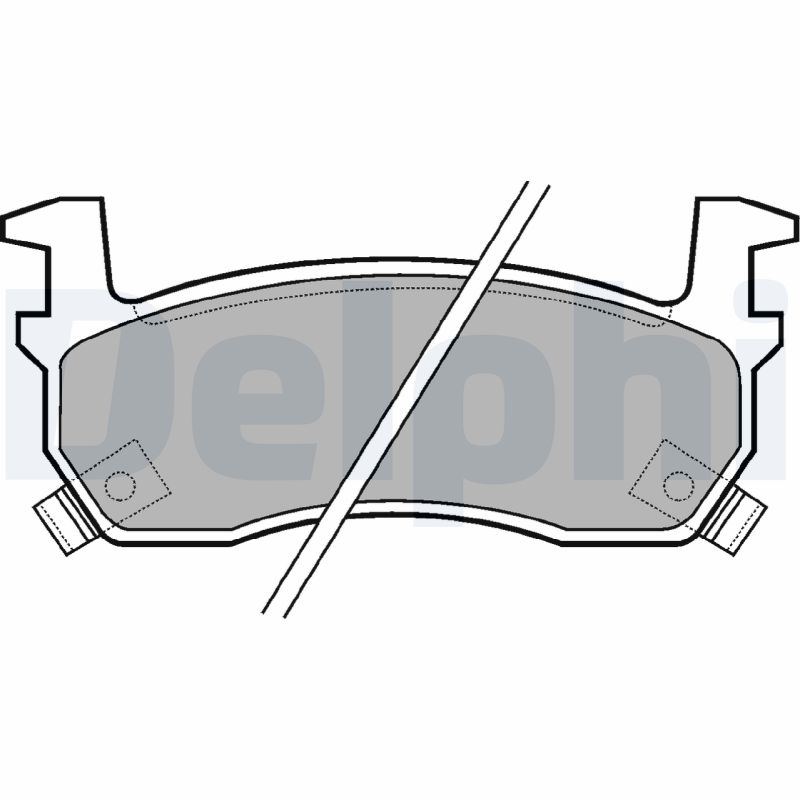 Brake Pad Set, disc brake - LP635 DELPHI