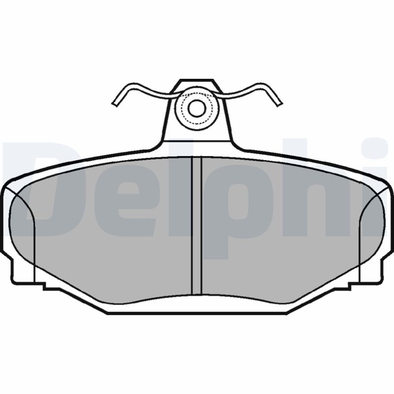 Brake Pad Set, disc brake - LP637 DELPHI