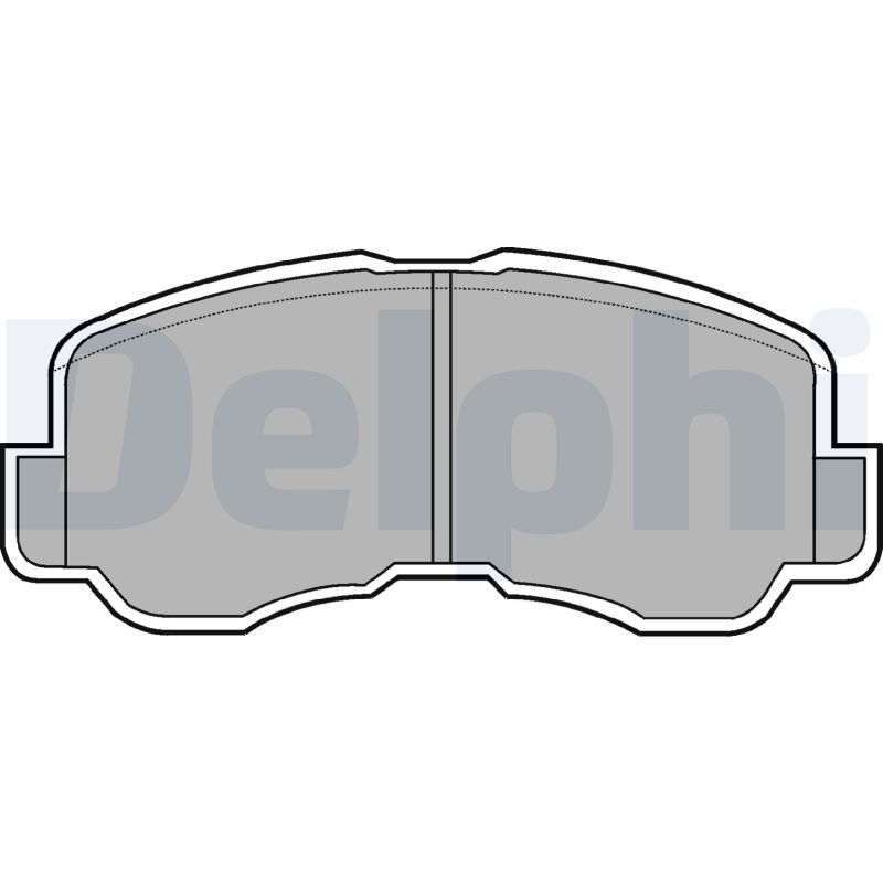 Brake Pad Set, disc brake - LP640 DELPHI
