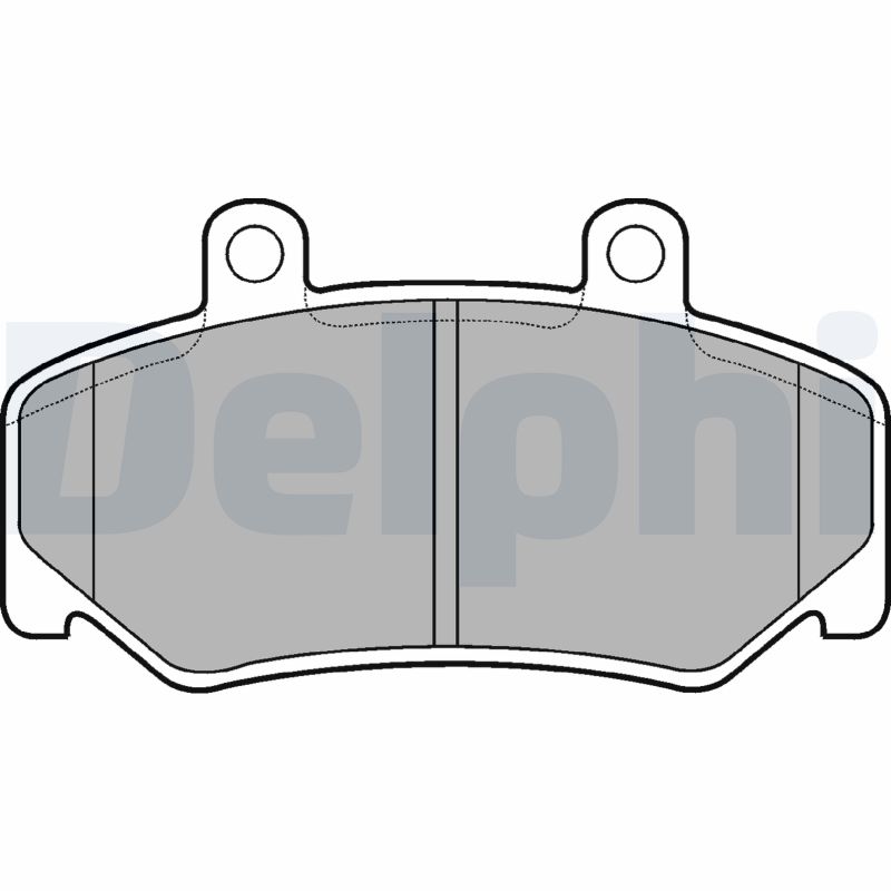 Kit pastiglie freno, Freno a disco - LP643 DELPHI