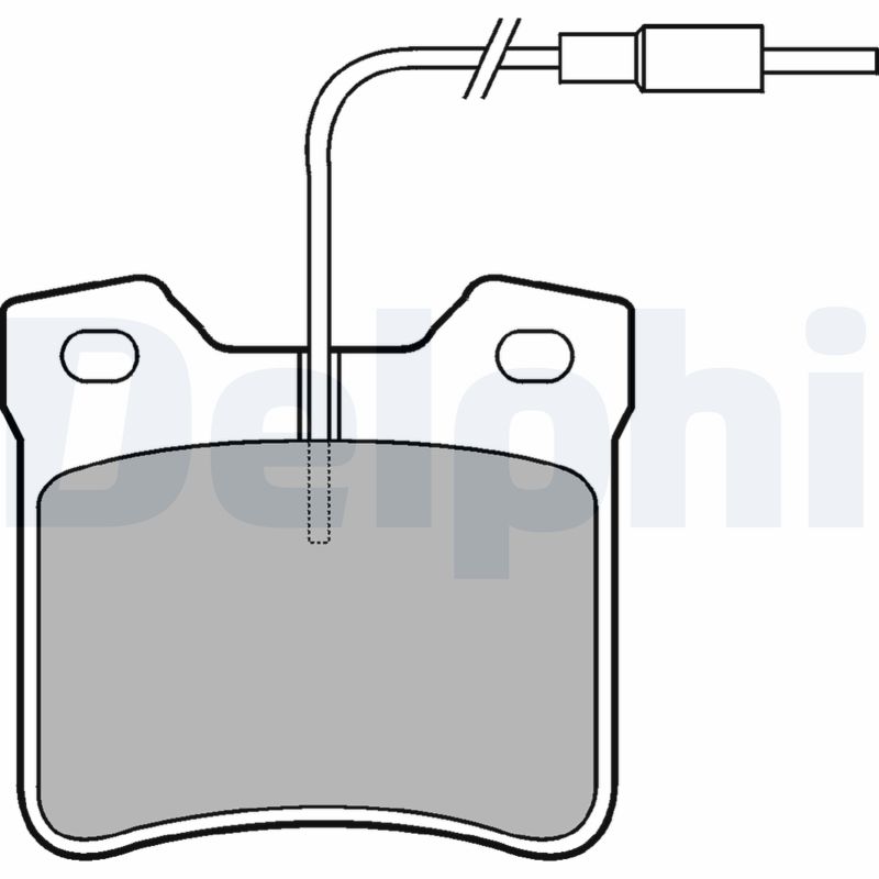 Brake Pad Set, disc brake - LP667 DELPHI