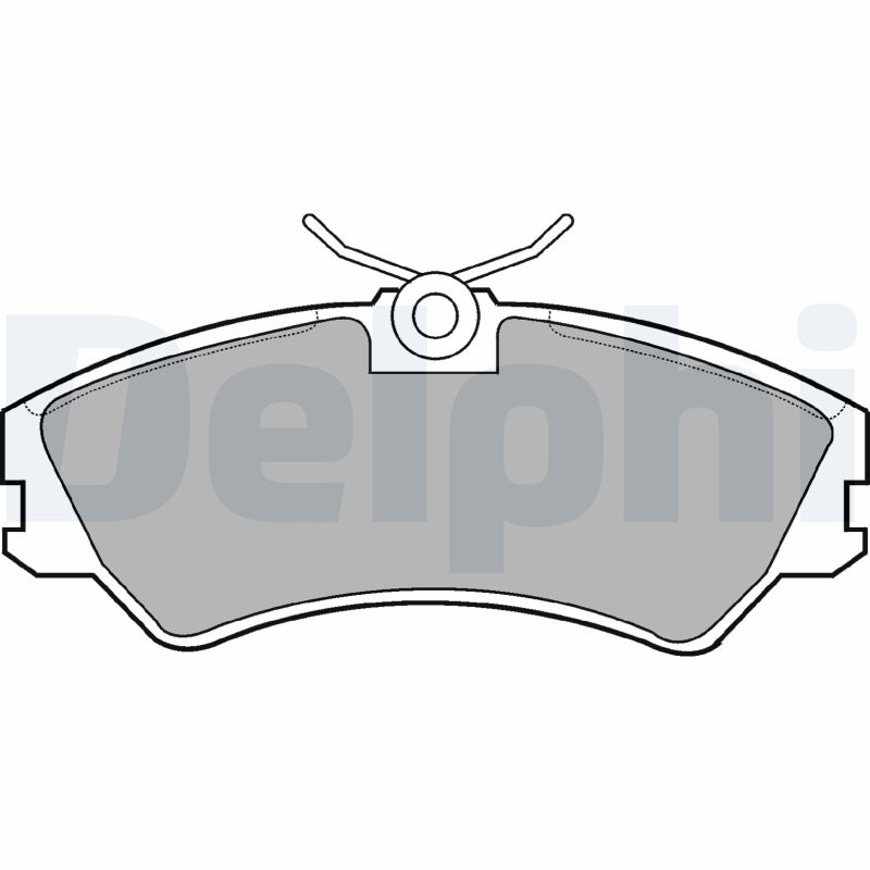 Brake Pad Set, disc brake - LP668 DELPHI