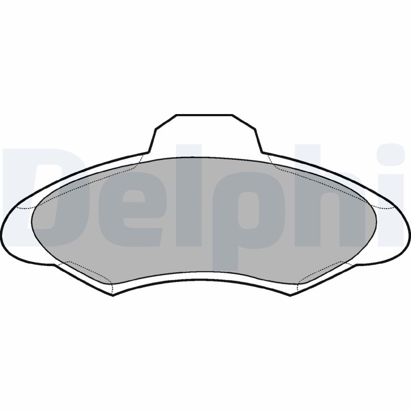 Kit pastiglie freno, Freno a disco - LP673 DELPHI