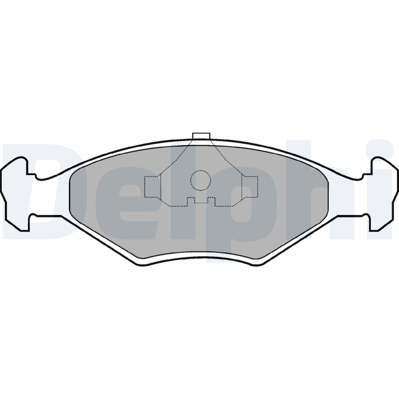Brake Pad Set, disc brake - LP677 DELPHI