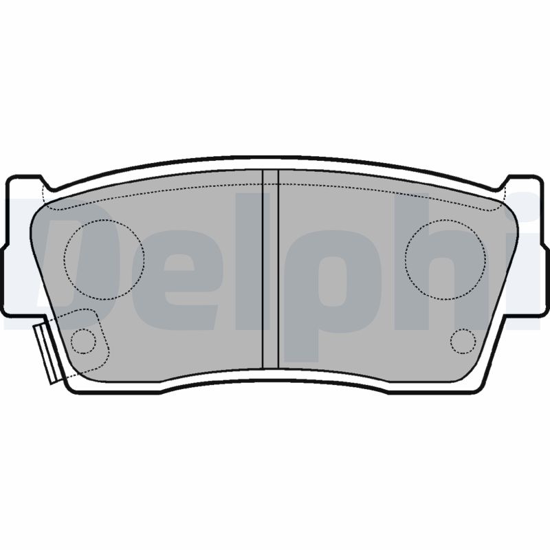 Brake Pad Set, disc brake - LP684 DELPHI