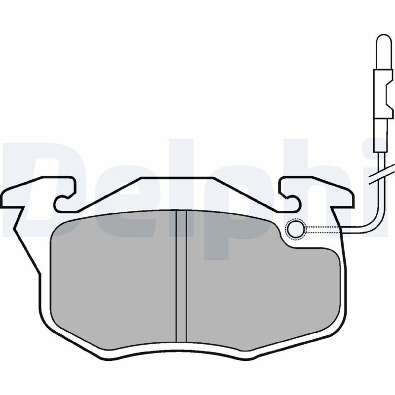 Brake Pad Set, disc brake - LP696 DELPHI