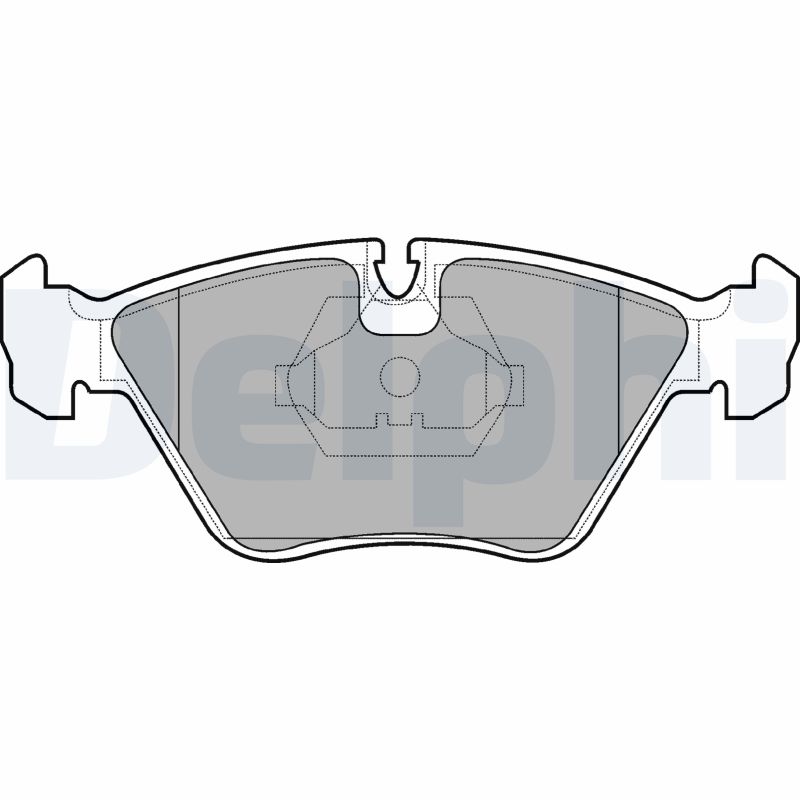 Brake Pad Set, disc brake - LP705 DELPHI