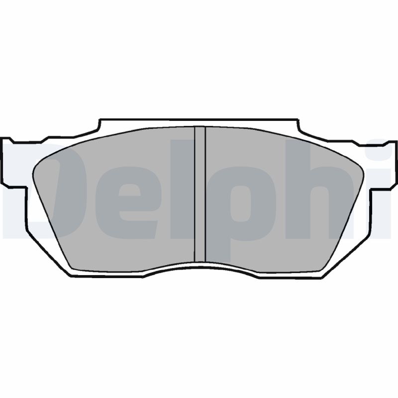 Brake Pad Set, disc brake - LP720 DELPHI
