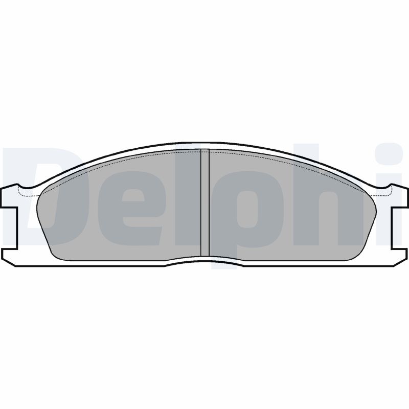 Brake Pad Set, disc brake - LP726 DELPHI