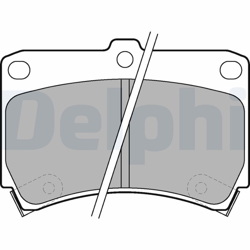 Brake Pad Set, disc brake - LP743 DELPHI