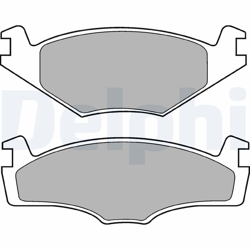 Brake Pad Set, disc brake - LP756 DELPHI