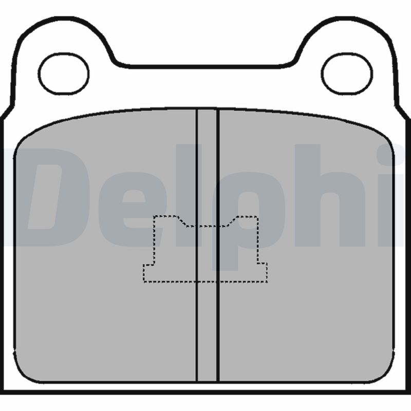 Kit pastiglie freno, Freno a disco - LP76 DELPHI
