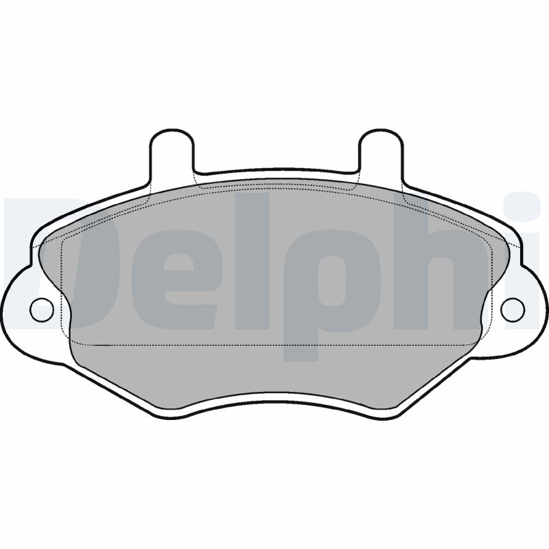 Brake Pad Set, disc brake - LP767 DELPHI