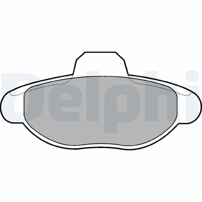 Kit pastiglie freno, Freno a disco - LP771 DELPHI