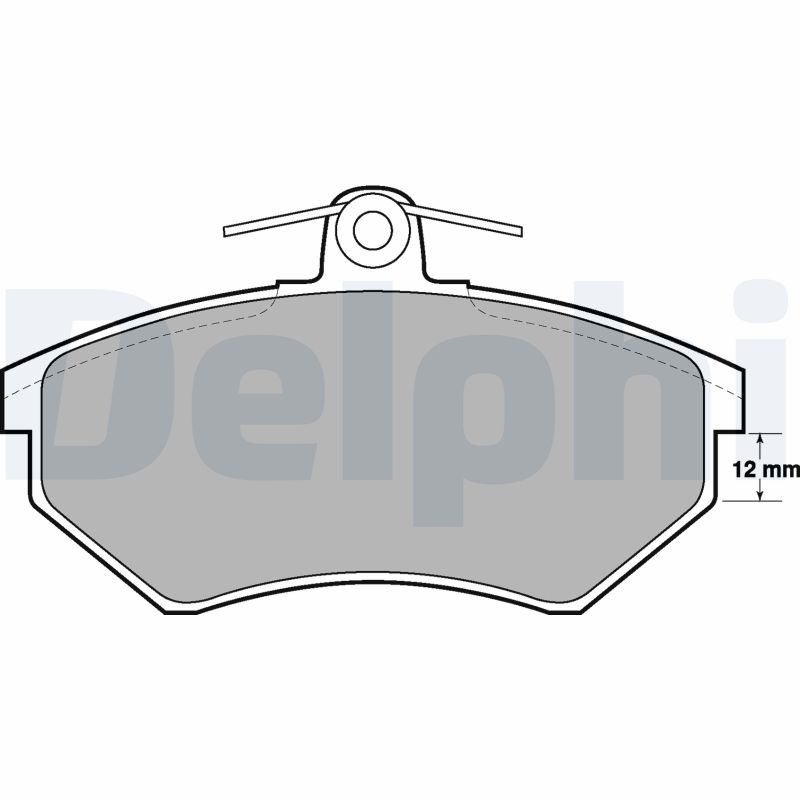 Комплект тормозных колодок, дисковый тормоз - LP778 DELPHI