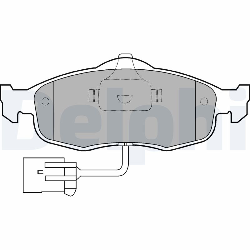 Brake Pad Set, disc brake - LP781 DELPHI
