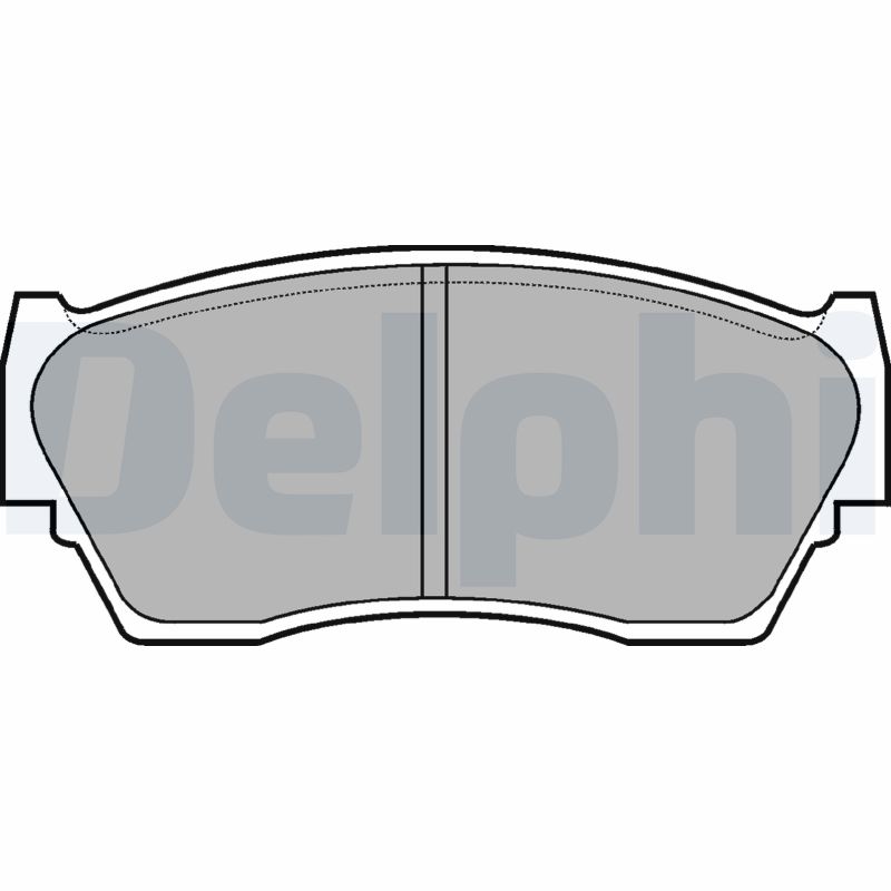 Brake Pad Set, disc brake - LP783 DELPHI