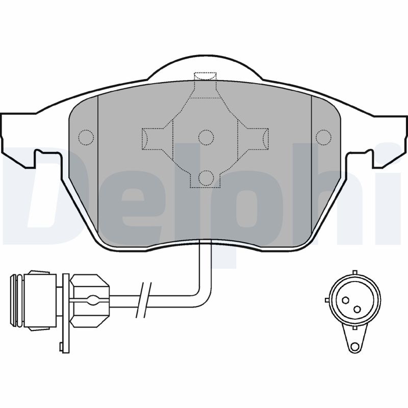 Brake Pad Set, disc brake - LP784 DELPHI