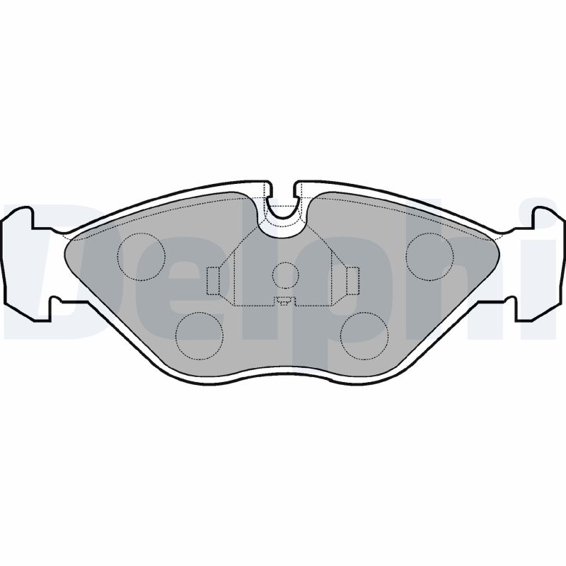 Brake Pad Set, disc brake - LP786 DELPHI
