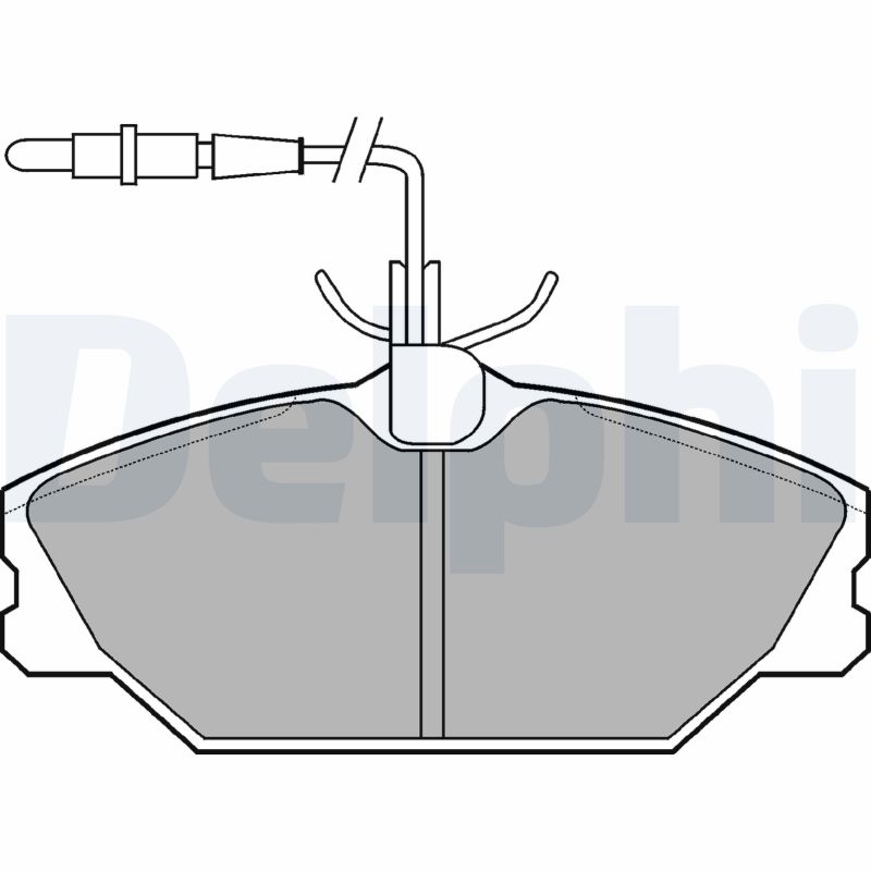 Brake Pad Set, disc brake - LP788 DELPHI
