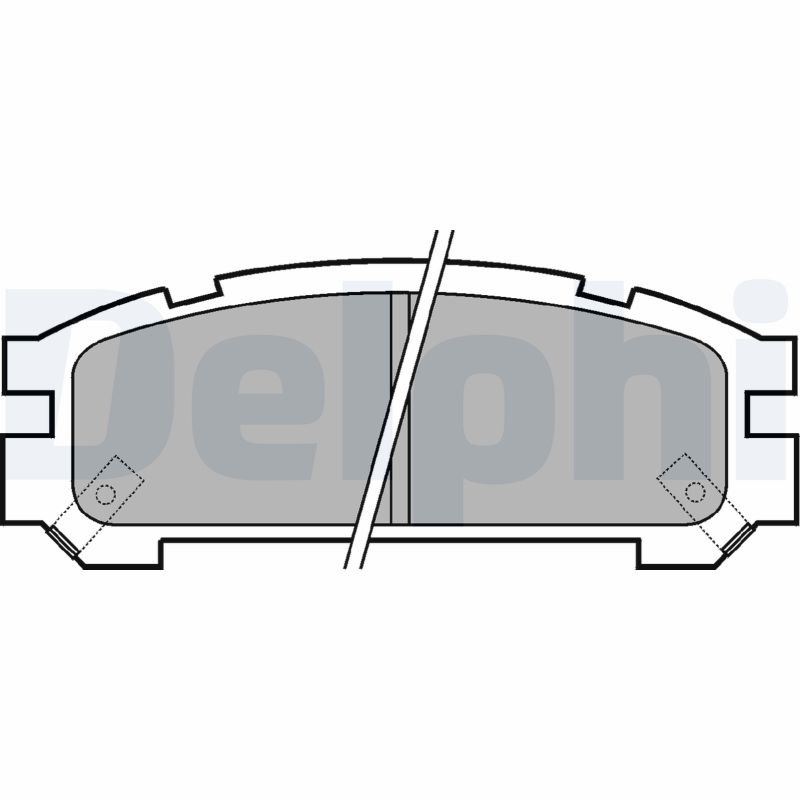 Brake Pad Set, disc brake - LP814 DELPHI