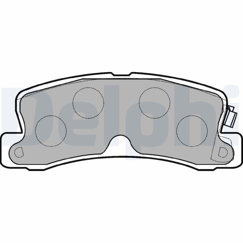 Brake Pad Set, disc brake - LP834 DELPHI