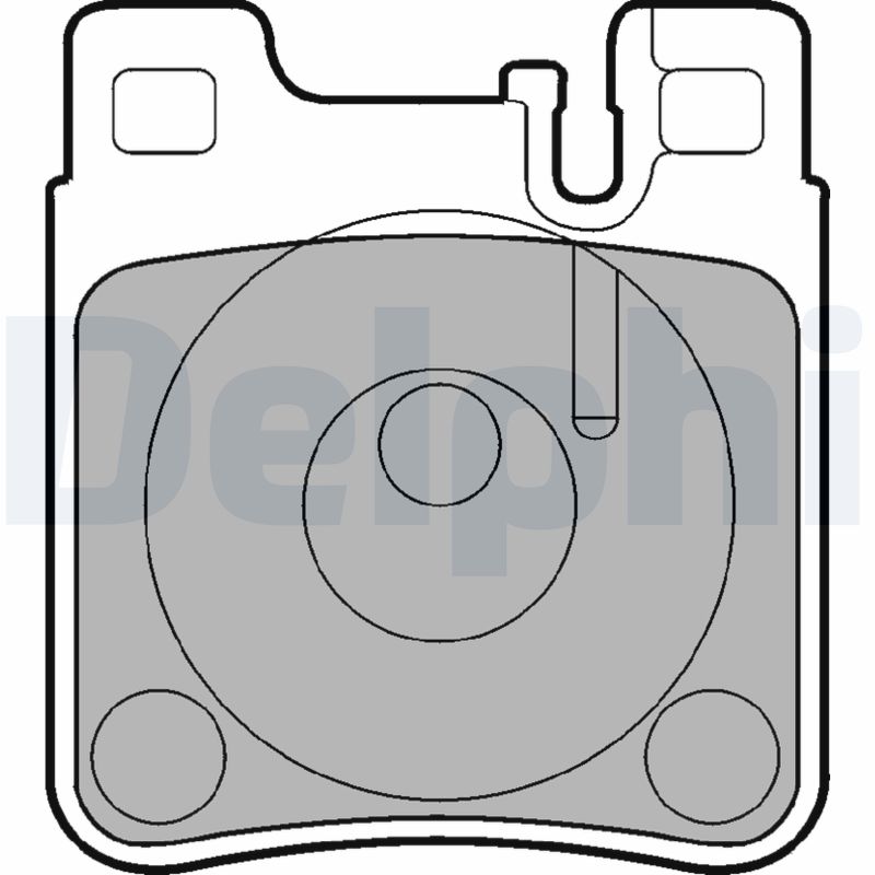 Brake Pad Set, disc brake - LP841 DELPHI