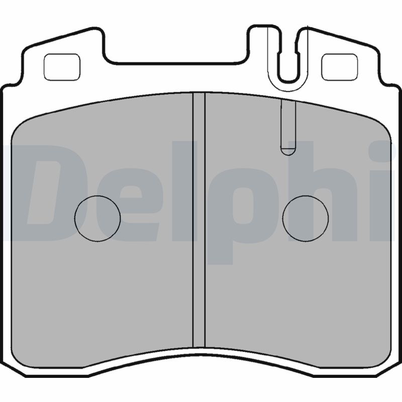 Kit pastiglie freno, Freno a disco - LP842 DELPHI