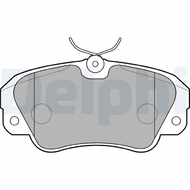 Brake Pad Set, disc brake - LP848 DELPHI