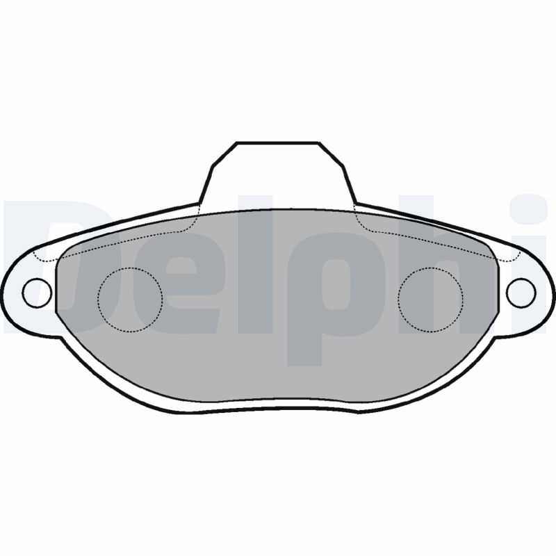 Brake Pad Set, disc brake - LP851 DELPHI