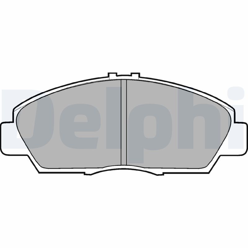Комплект тормозных колодок, дисковый тормоз - LP869 DELPHI