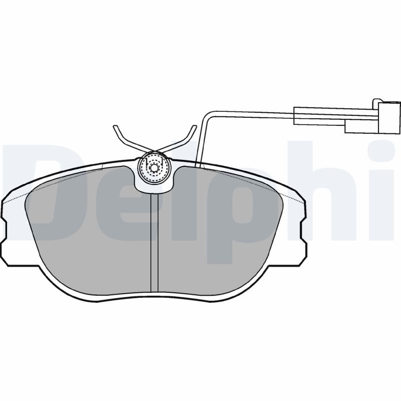 Brake Pad Set, disc brake - LP875 DELPHI