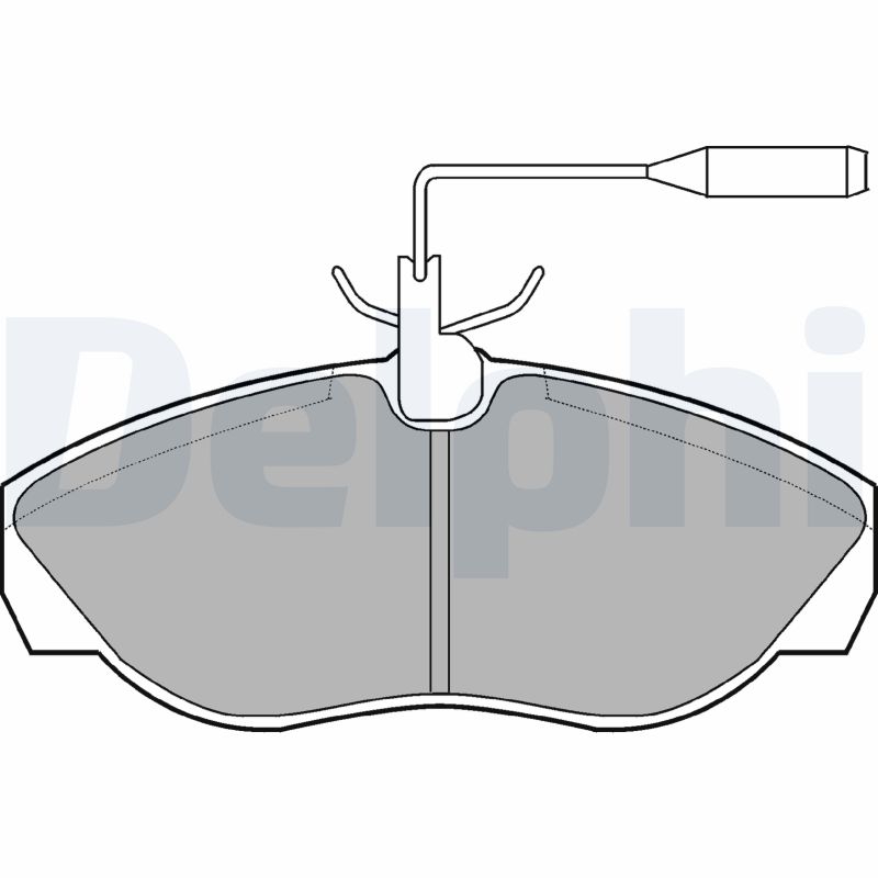 Kit pastiglie freno, Freno a disco - LP877 DELPHI