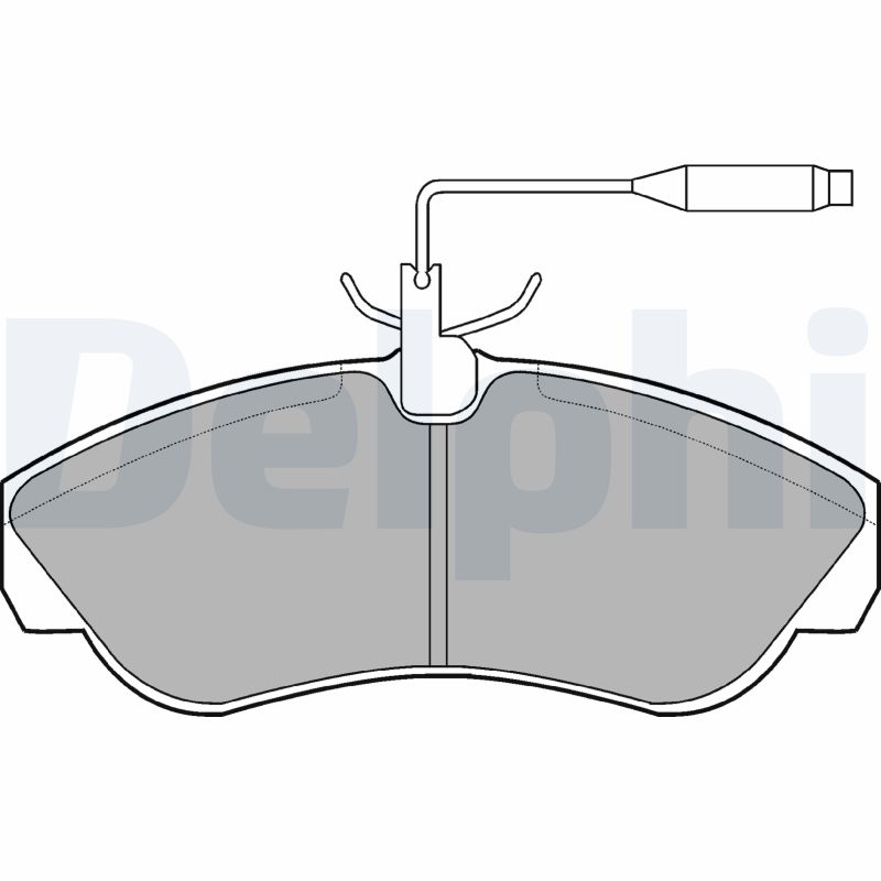 Brake Pad Set, disc brake - LP878 DELPHI