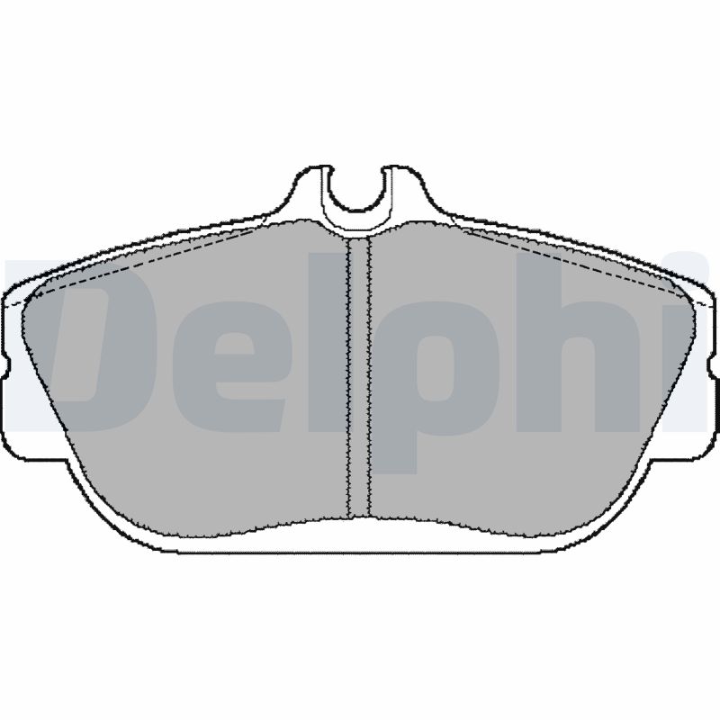 Brake Pad Set, disc brake - LP887 DELPHI