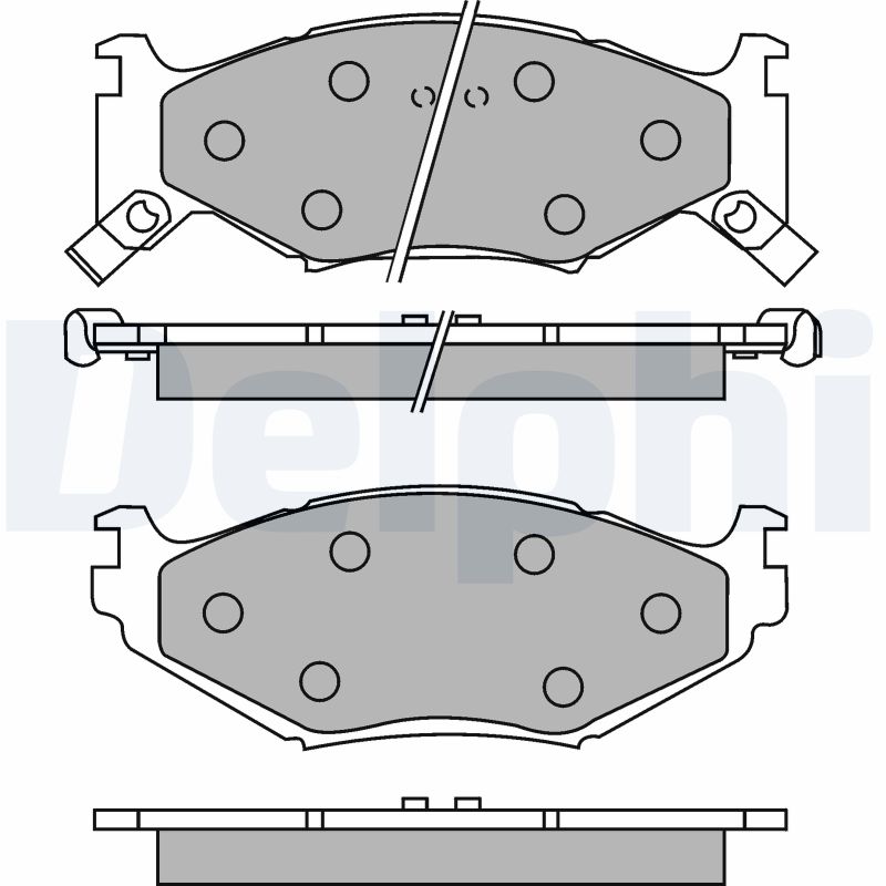 Brake Pad Set, disc brake - LP891 DELPHI