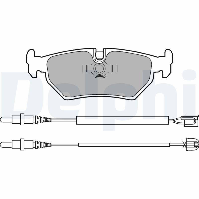 Brake Pad Set, disc brake - LP910 DELPHI