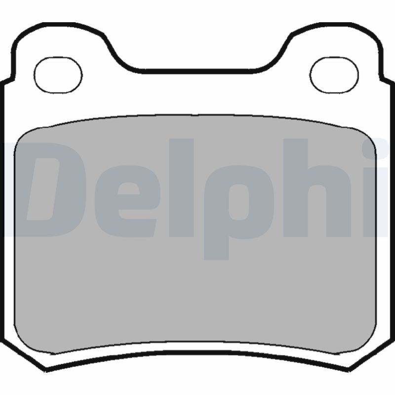 Brake Pad Set, disc brake - LP915 DELPHI