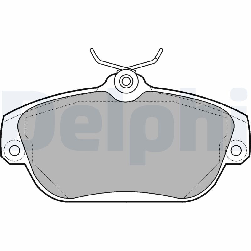 Brake Pad Set, disc brake - LP919 DELPHI