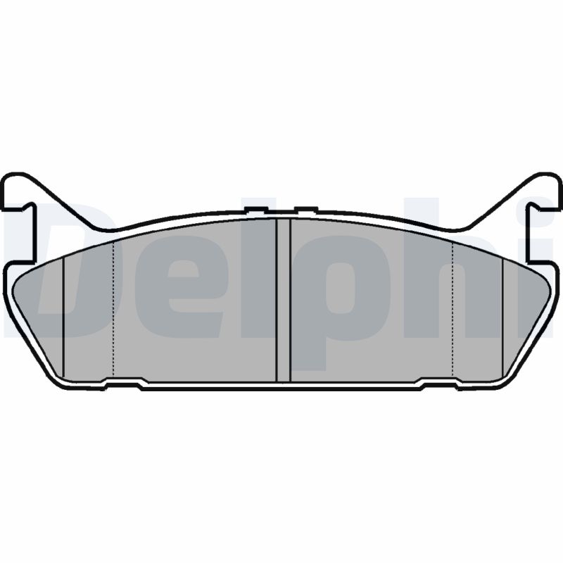 Brake Pad Set, disc brake - LP931 DELPHI