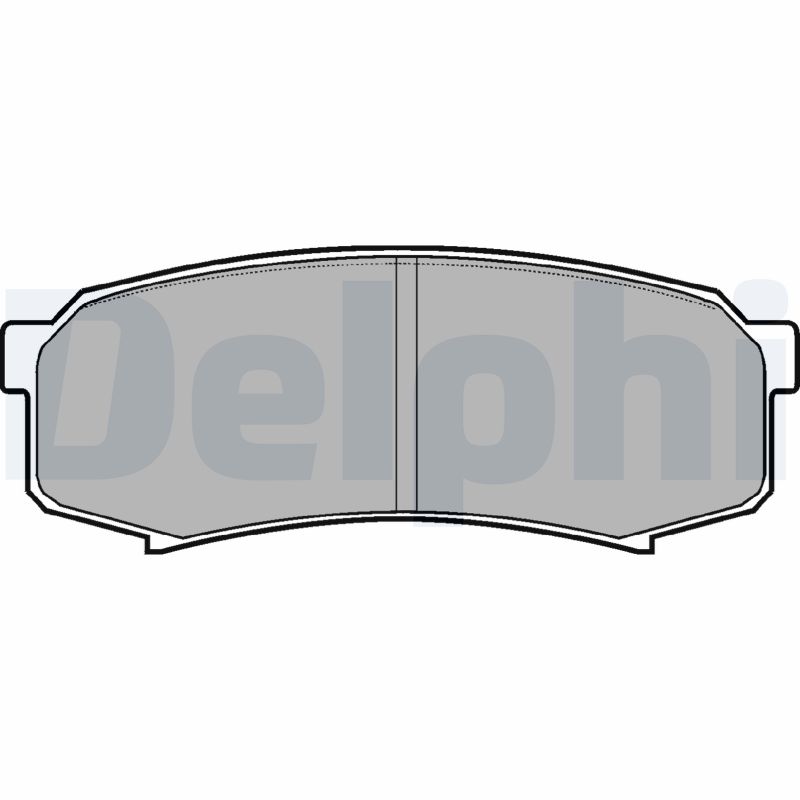 Brake Pad Set, disc brake - LP963 DELPHI