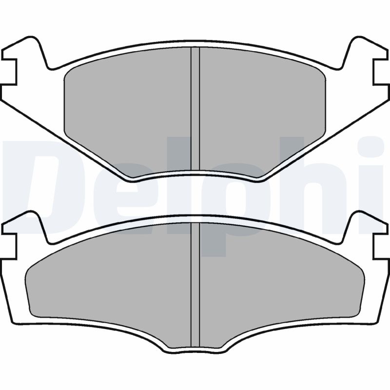 Brake Pad Set, disc brake - LP979 DELPHI