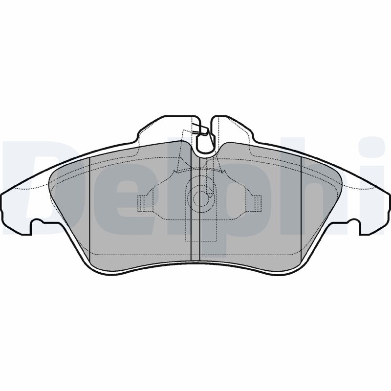 Brake Pad Set, disc brake - LP980 DELPHI