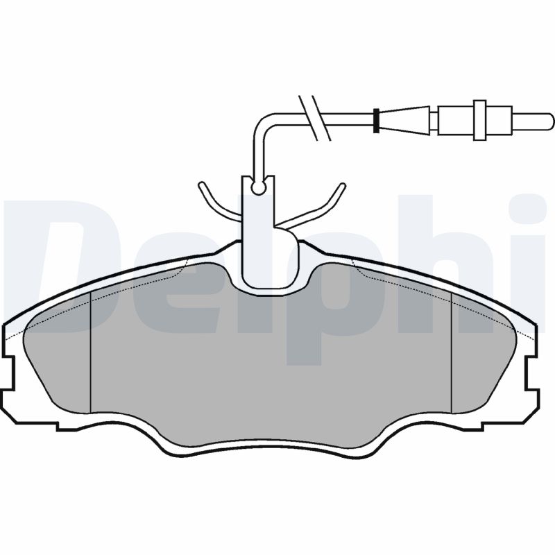 Brake Pad Set, disc brake - LP985 DELPHI