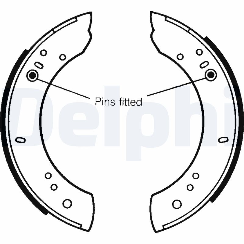 Brake Shoe Set - LS1072 DELPHI