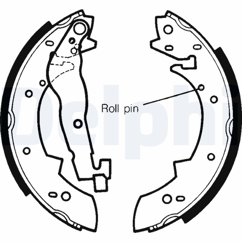 Brake Shoe Set - LS1233 DELPHI